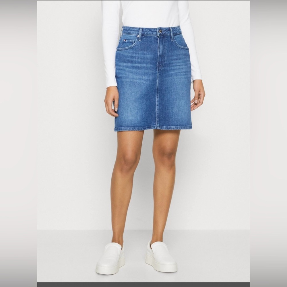 Tommy Hilfiger Blue Denim Mini Skirt